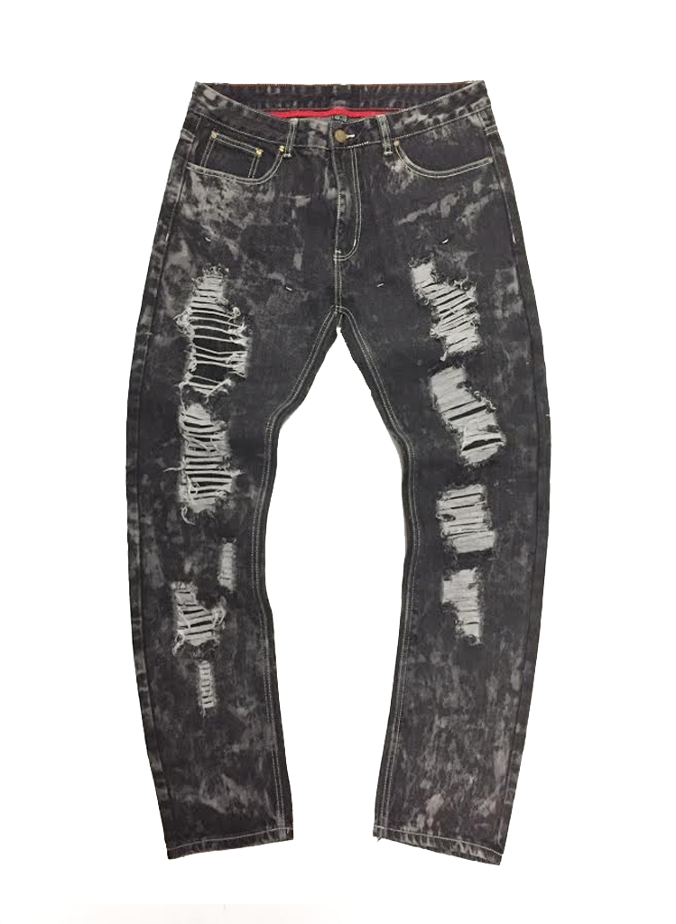 Moda404 RIPPED STONE WASH JEANS | Moda404 Men's Boutique