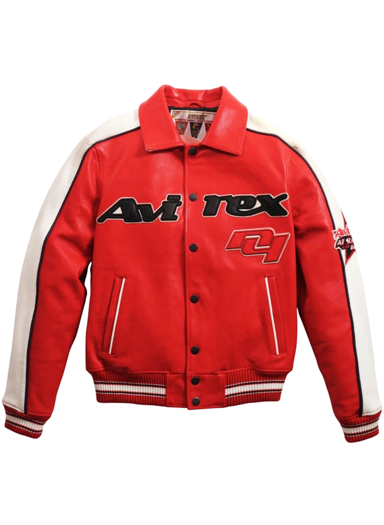 Avirex ALL STAR AND STRIPE JACKET RED | Moda404 Men's Boutique