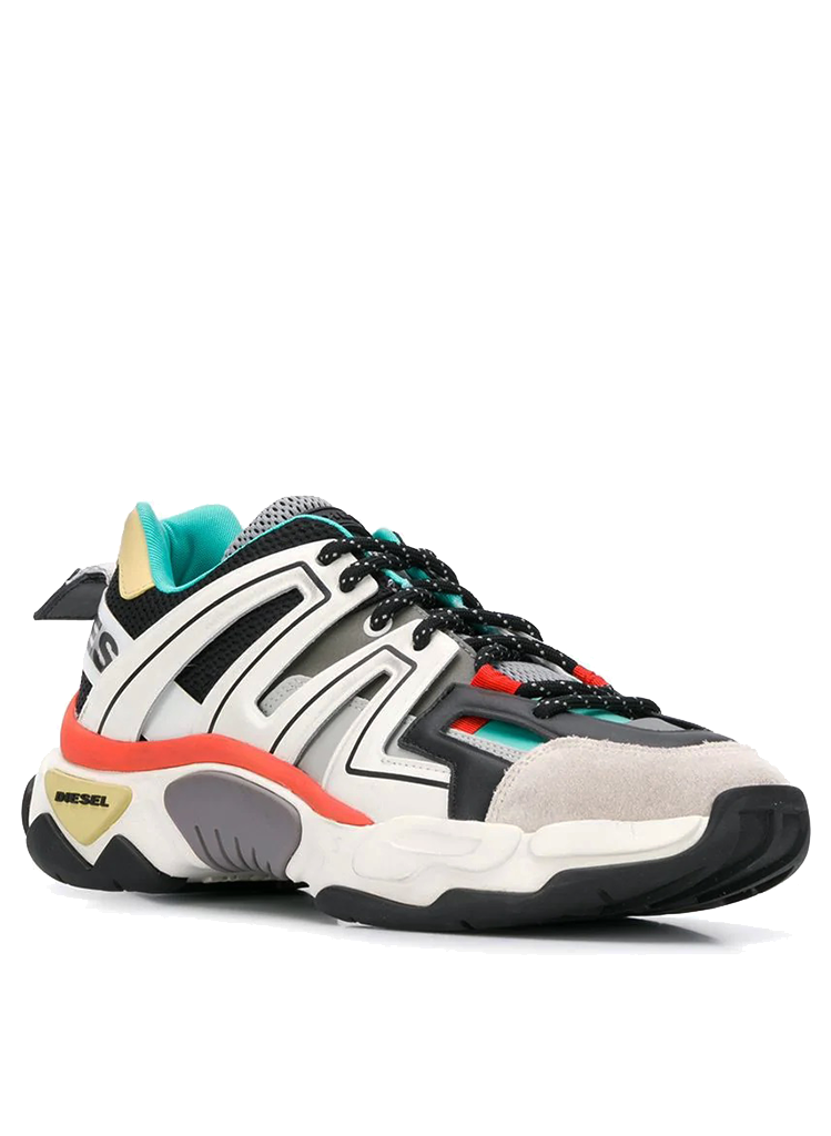 diesel skipper leather sneaker