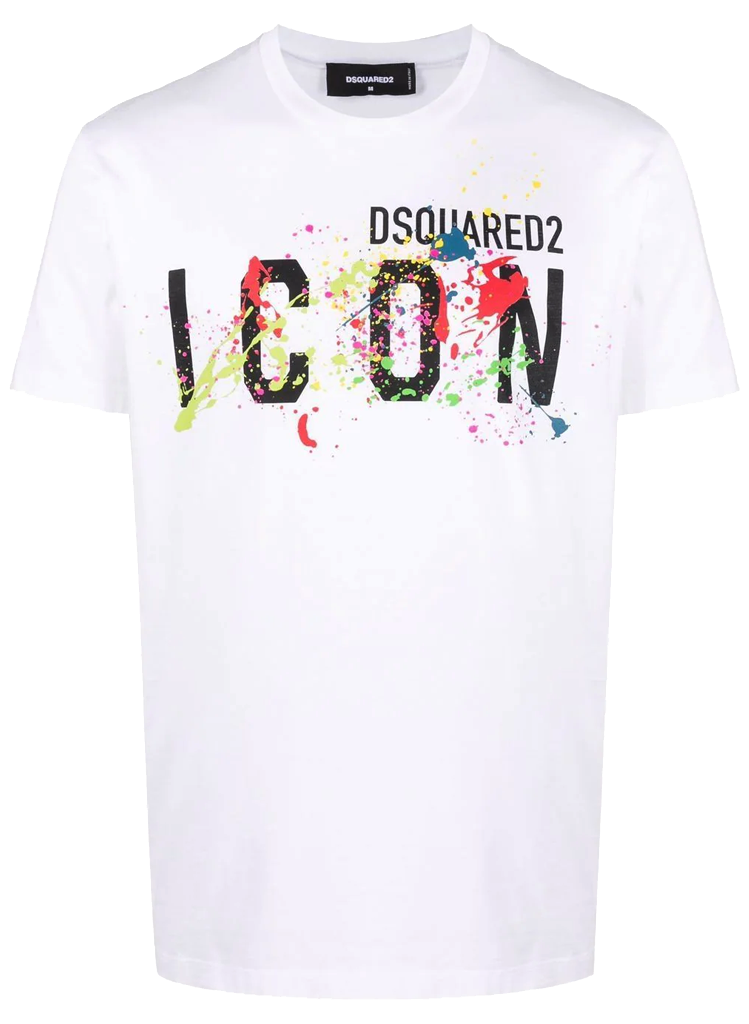 reguleren toewijzen Trouw DSquared DSQUARED ICON SPLATTER TEE | Moda404 Men's Boutique