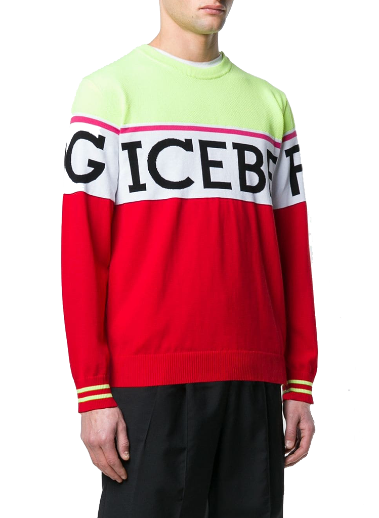 Iceberg LOGO PIQUE KNIT SWEATER | Moda404 Men's Boutique