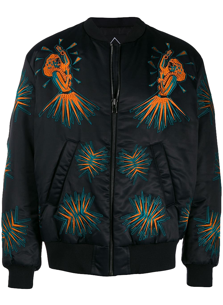 Mauna Kea HULA SATIN BOMBER JACKET 