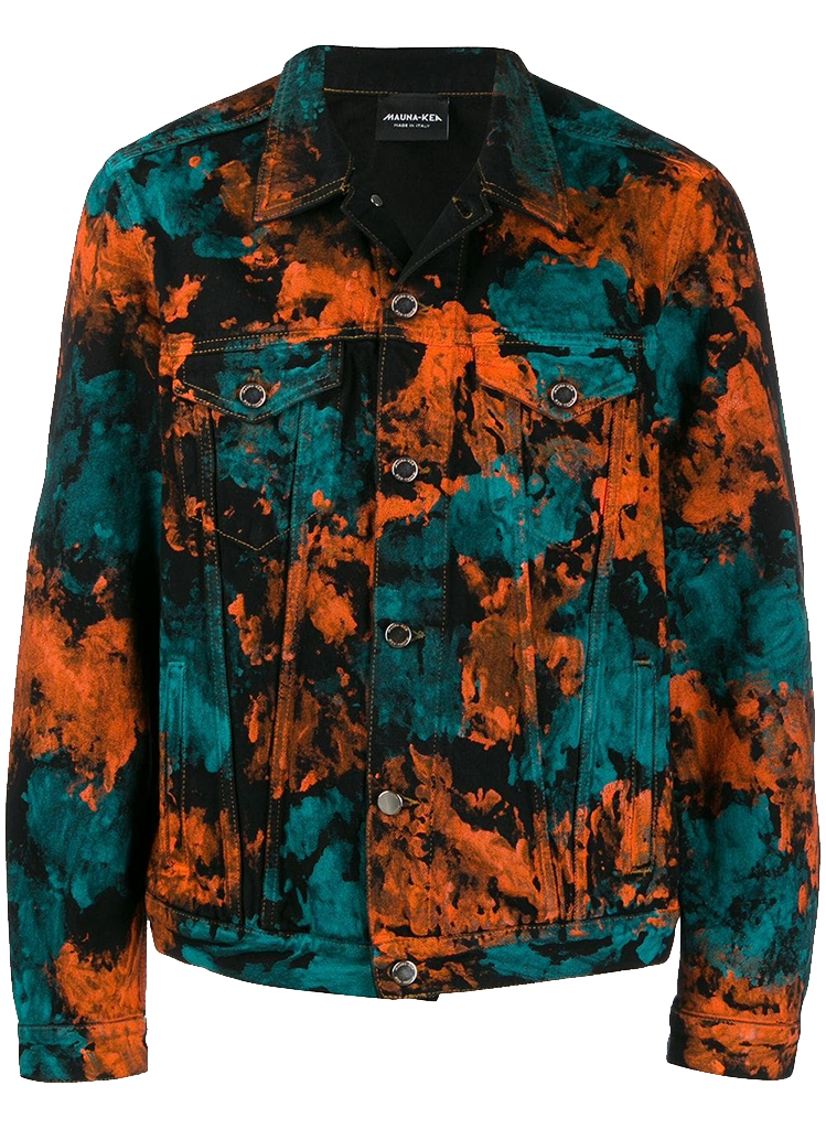 Mauna Kea TIE DYE PAINTED DENIM JACKET