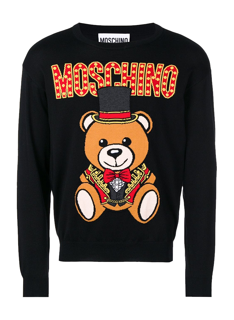 Moschino TOP HAT BEAR LOGO SWEATER | Moda404 Men's Boutique