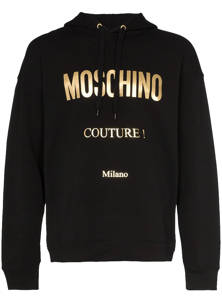 Moschino GOLD COUTURE LOGO HOODIE | Moda404 Men's Boutique