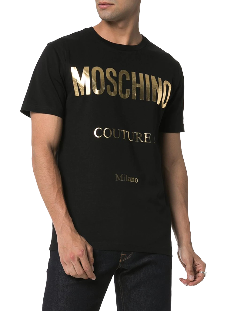 Moschino COUTURE GOLD LOGO TEE | Moda404 Men's Boutique