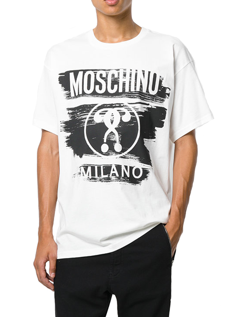 Moschino MOSCHINO PAINTED LOGO TEE | Moda404 Men's Boutique