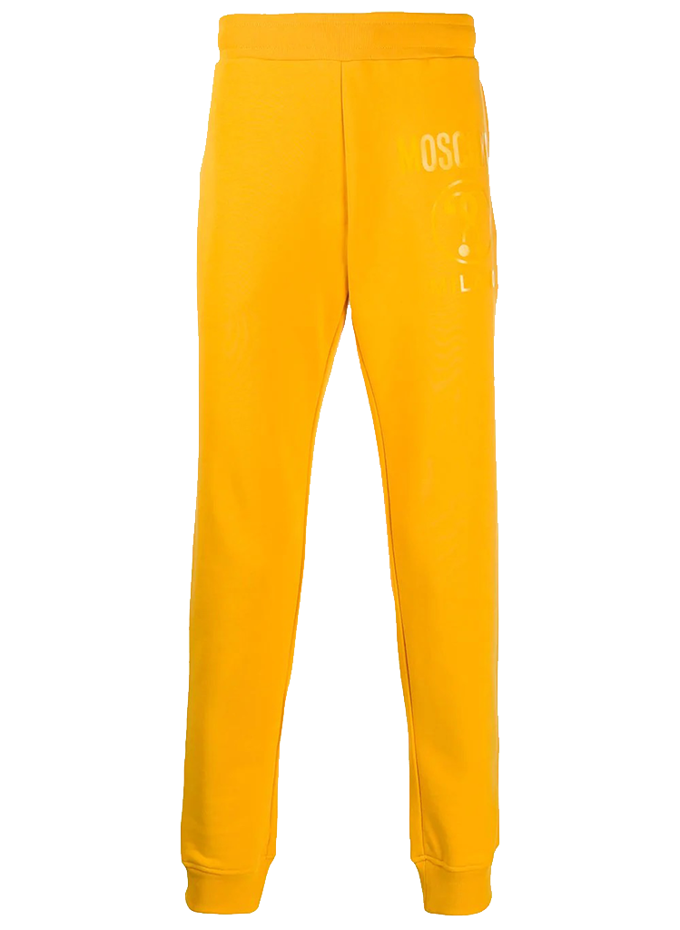 moschino tape joggers black