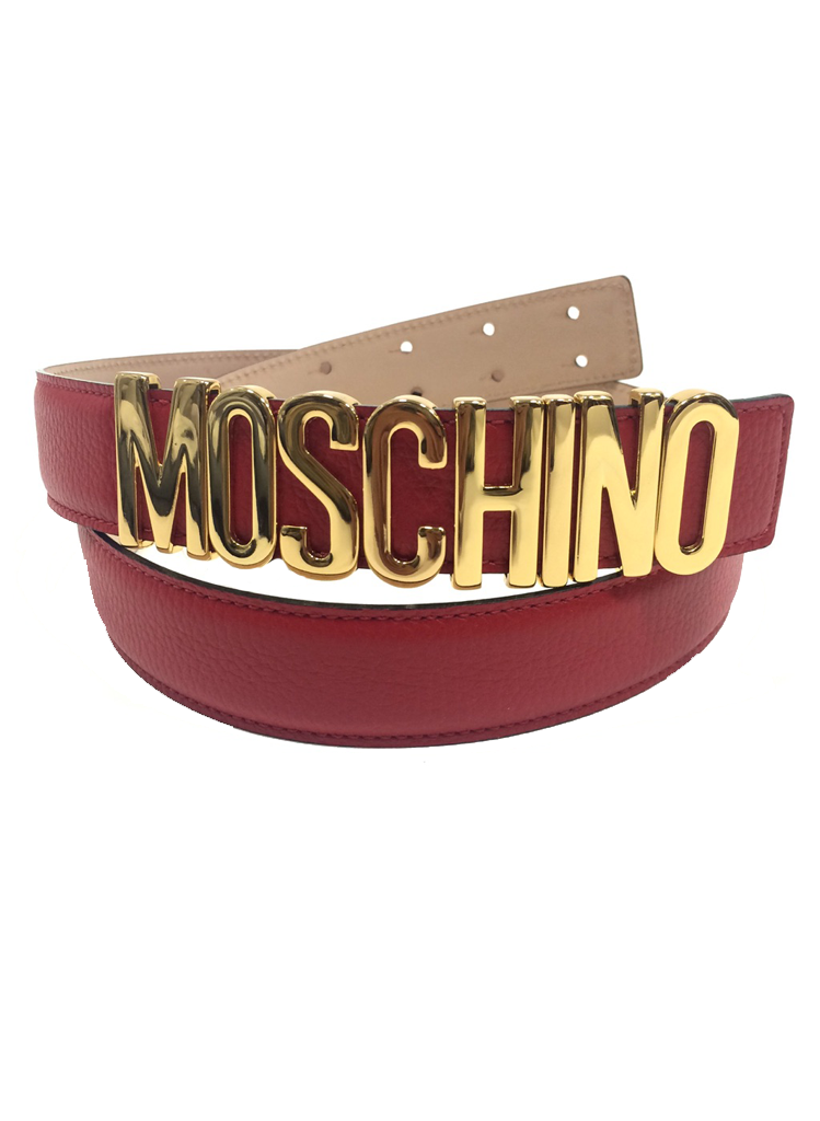 Moschino clearance belt red