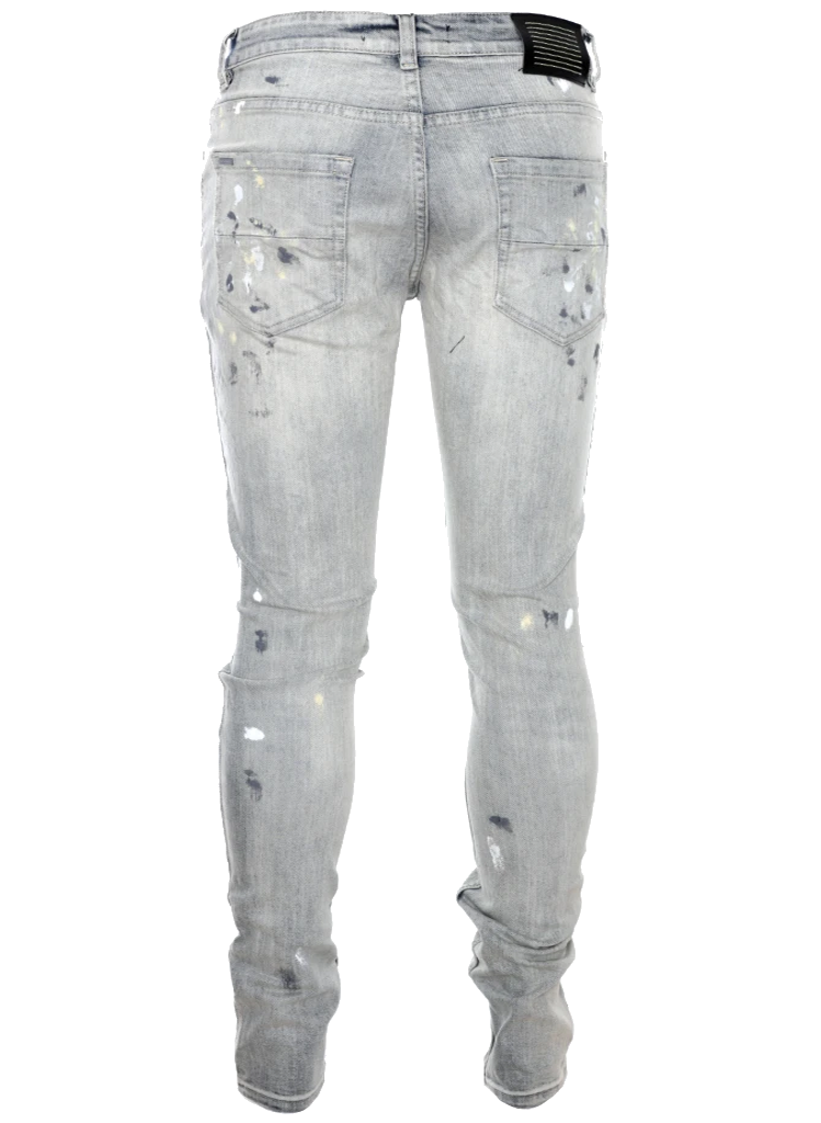 Serenede ORO SANTO GREY PAINT JEANS | Moda404 Men's Boutique