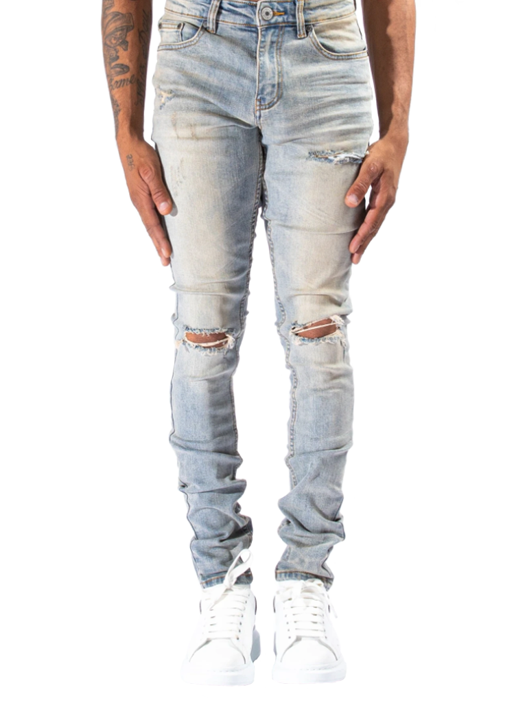 Serenede PALACE RIPPED JEANS SUNSET BLUE | Moda404 Men's Boutique