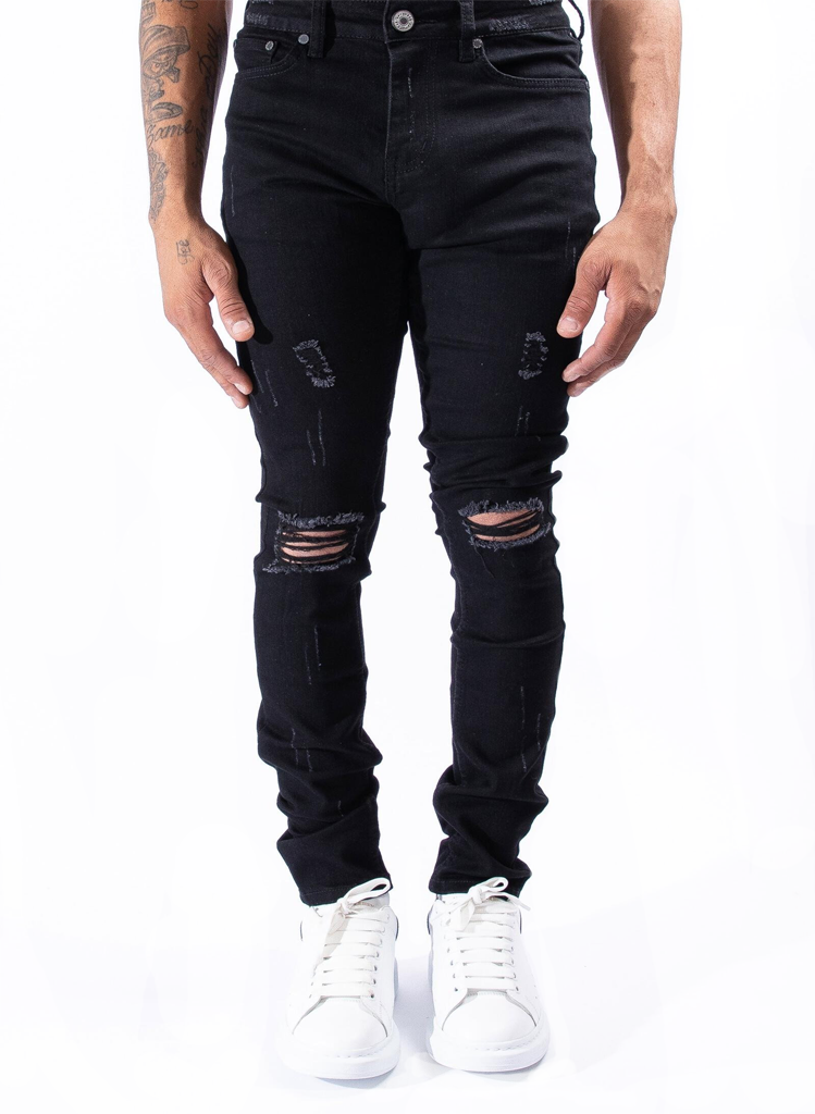 Serenede PALACE RIPPED JEANS BLACK | Moda404 Men's Boutique