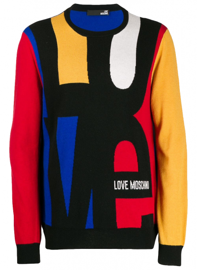 Moschino LOVE LOGO COLOR BLOCK SWEATER Moda404 Men s Boutique