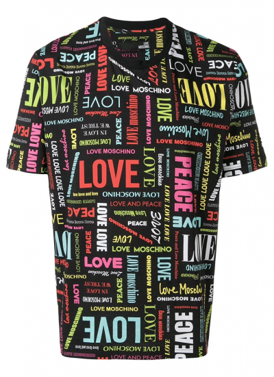 Moschino PEACE LOVE PRINT T-SHIRT | Moda404 Men's Boutique